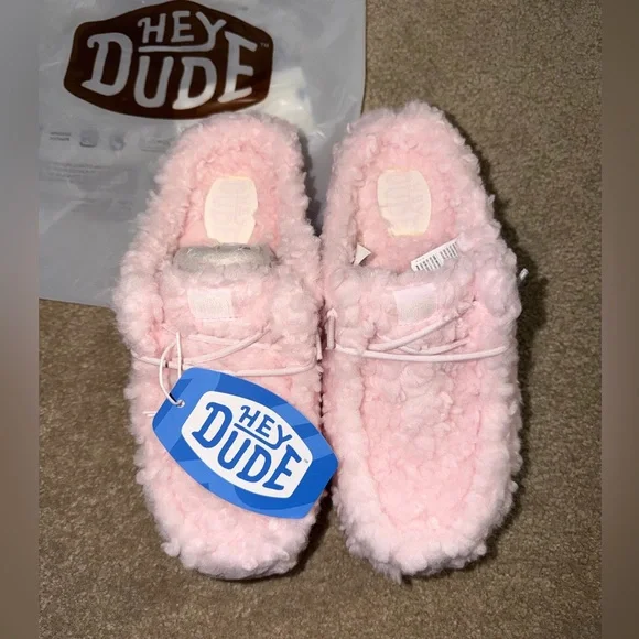 pink hey dude wendy slippers - Picture 3 of 4